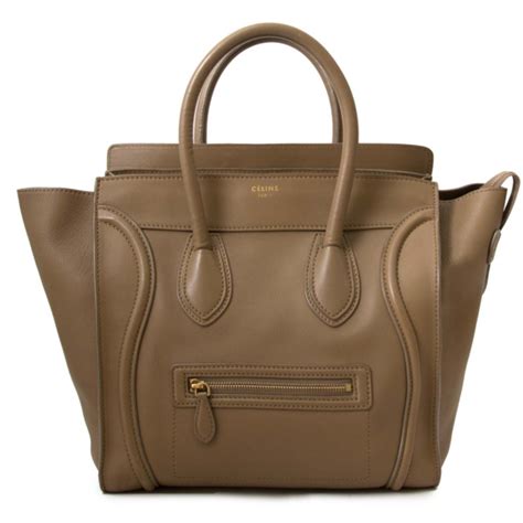 celine phantom bag brown suede|Celine handbags brown.